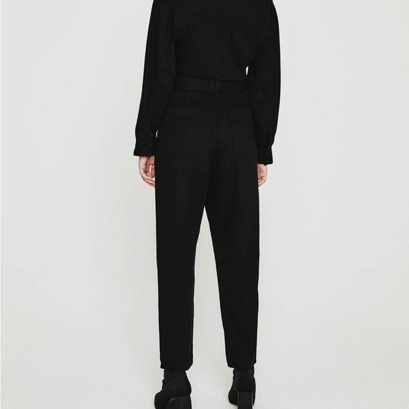 AG Jeans Ryleigh Jumpsuit in Super Black - Picture 8 of 9